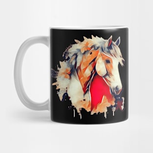 Horse head Tie Dye art Mug